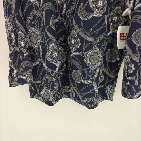 NANA2 ポリエステル チェーン 総柄 L/S シャツ メンズ 2L
