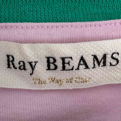 レイビームス Ray BEAMS ラインフリル スリーブ Tシャツ レディース