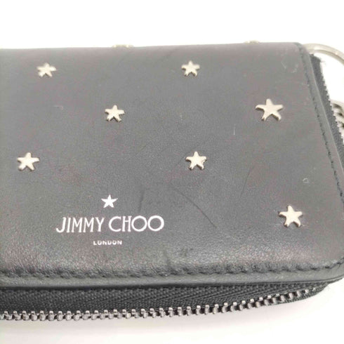 ジミーチュウ JIMMY CHOO スタッズ ラウンドジップカードケース メンズ