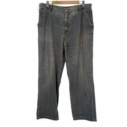 トミーヒルフィガー TOMMY HILFIGER B系 ワイド デニムバギーパンツ メンズ 38