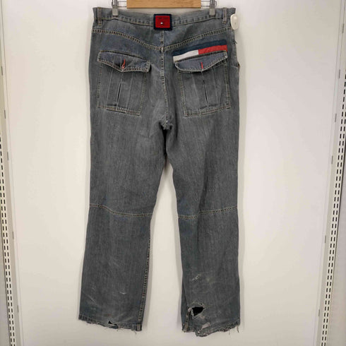 トミーヒルフィガー TOMMY HILFIGER B系 ワイド デニムバギーパンツ メンズ 38
