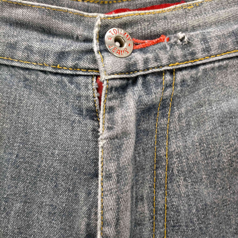 トミーヒルフィガー TOMMY HILFIGER B系 ワイド デニムバギーパンツ メンズ 38