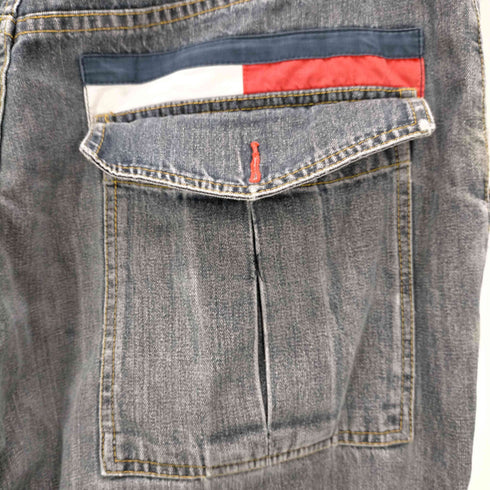 トミーヒルフィガー TOMMY HILFIGER B系 ワイド デニムバギーパンツ メンズ 38