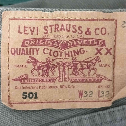 リーバイス Levis 90S ユーロ ボタン裏 247 501-0175 先染め メンズ W32