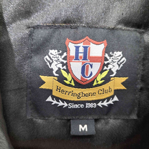ヘリンボーンクラブ Herringbone Club シンサレート ラムレザージャケット メンズ M