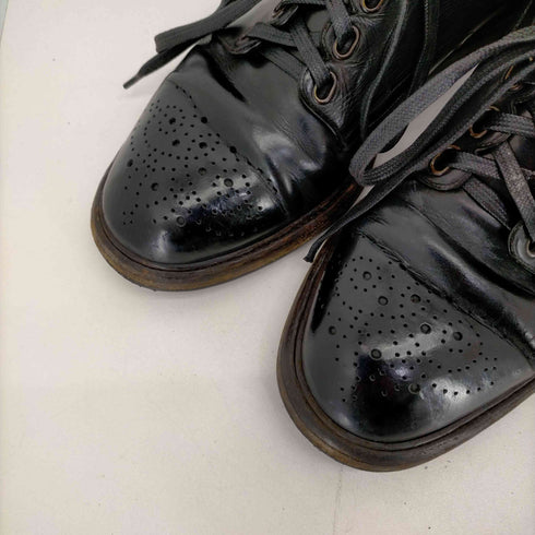 ドルチェアンドガッバーナ DOLCE&GABBANA MADE IN ITALY ウィングチップレースアップブーツ メンズ UK:6.5