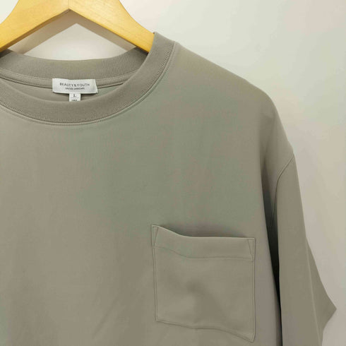 ビューティーアンドユースユナイテッドアローズ BEAUTY & YOUTH UNITED ARROWS ダブルクロス ワイド ハーフスリーブ カットソー メンズ JPN:L