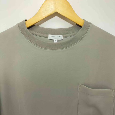 ビューティーアンドユースユナイテッドアローズ BEAUTY & YOUTH UNITED ARROWS ダブルクロス ワイド ハーフスリーブ カットソー メンズ JPN:L