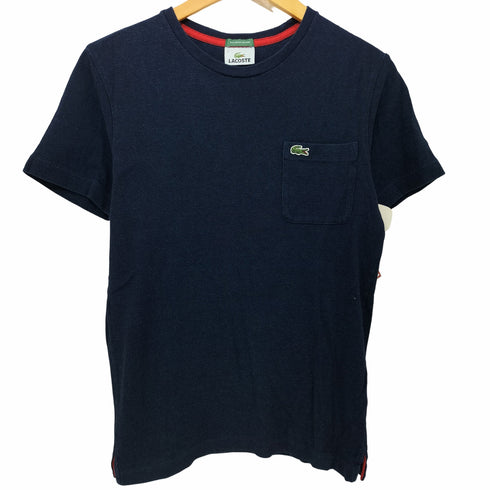 ラコステ LACOSTE 別注 EXCLUSIVE EDITION ワニ刺繍ロゴ インディゴ Tシャツ メンズ 2