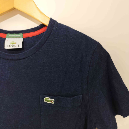 ラコステ LACOSTE 別注 EXCLUSIVE EDITION ワニ刺繍ロゴ インディゴ Tシャツ メンズ 2