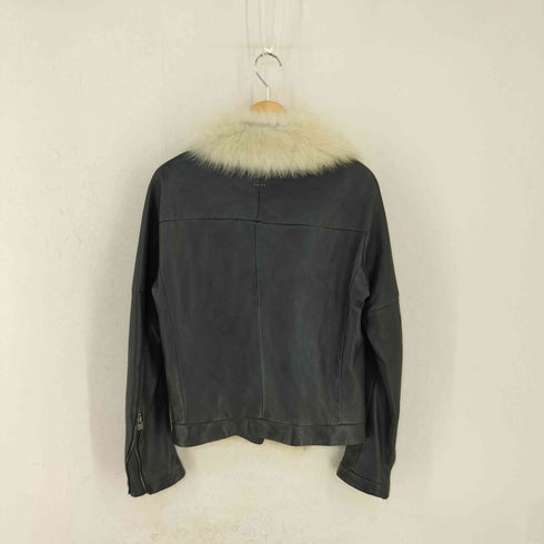 DANIELE BASTA MADE IN ITALY Leather and Shearling BOWIE SH シープファー カウレザージャケット メンズ EUR:50