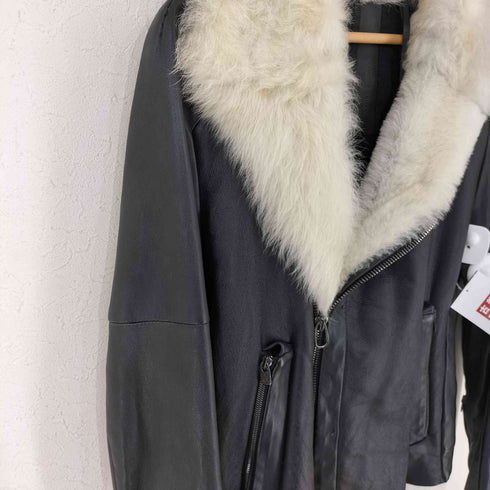 DANIELE BASTA MADE IN ITALY Leather and Shearling BOWIE SH シープファー カウレザージャケット メンズ EUR:50