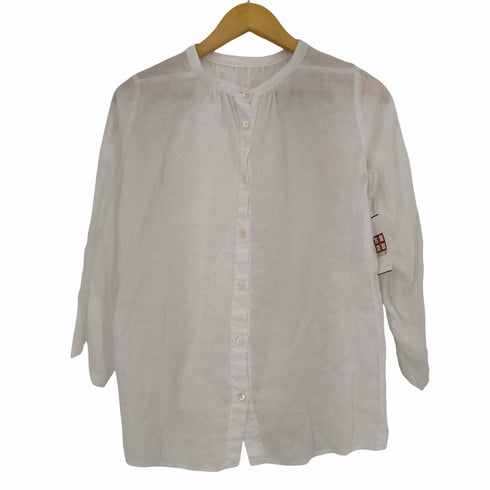 ネストローブ nest Robe リネン バンドカラーシャツ レディース FREE