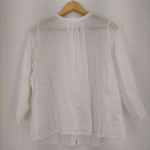 ネストローブ nest Robe リネン バンドカラーシャツ レディース FREE