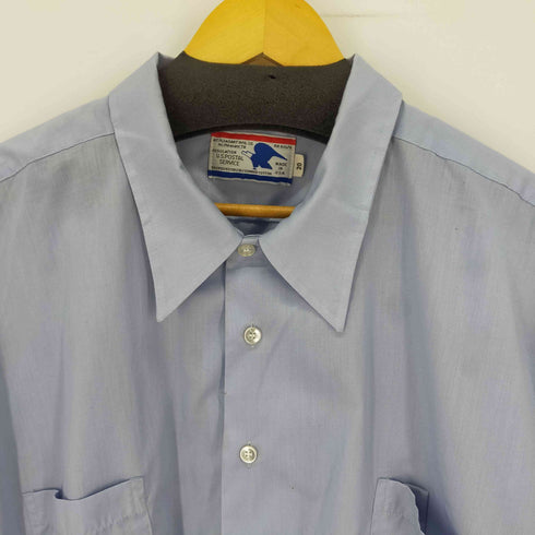 United States POSTAL SERVICE ワークシャツ S/S 2ポケットシャツ ショルダーパッチ USA製 メンズ 20