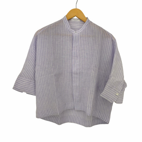マカフィー MACPHEE 23SS リネンシャイニングハーフスリーブシャツ レディース JPN:36