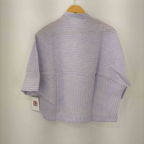 マカフィー MACPHEE 23SS リネンシャイニングハーフスリーブシャツ レディース JPN:36