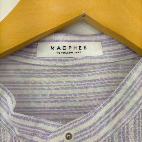 マカフィー MACPHEE 23SS リネンシャイニングハーフスリーブシャツ レディース JPN:36