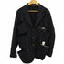 コムデギャルソンオムプリュス COMME des GARCONS HOMME PLUS 切り裂き縮絨 ジャケットシングルテーラードジャケット メンズ import:L