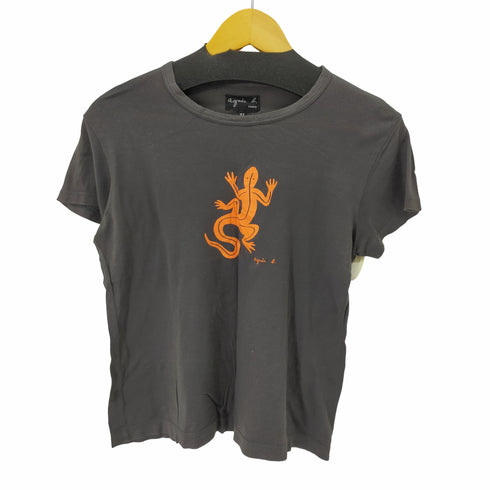 アニエスベー agnes b. PARIS トカゲ Tシャツ レディース T2