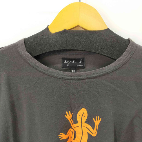 アニエスベー agnes b. PARIS トカゲ Tシャツ レディース T2