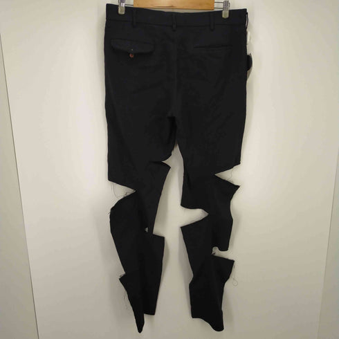 コムデギャルソンオムプリュス COMME des GARCONS HOMME PLUS 縮絨切り裂き加工パンツ メンズ L