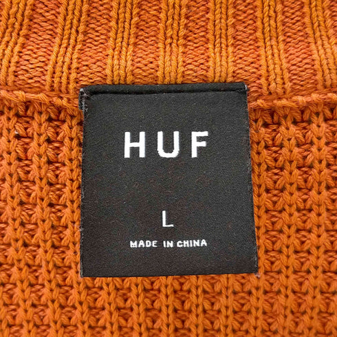 ハフ HUF COOLIDGE WAFFLE CARDIGAN メンズ JPN:L