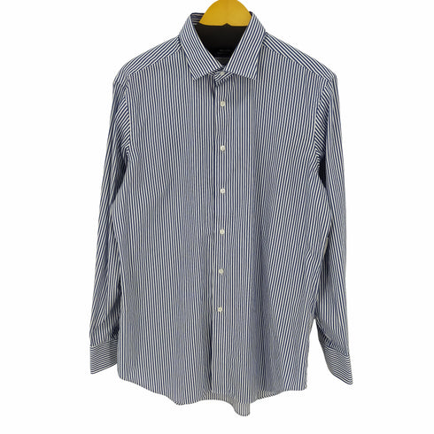 メーカーズシャツカマクラ Makers Shirt 鎌倉 easy care palpa カッタウェイ ホリゾンタル ドレスシャツ 長袖ストライプシャツ メンズ 42/86