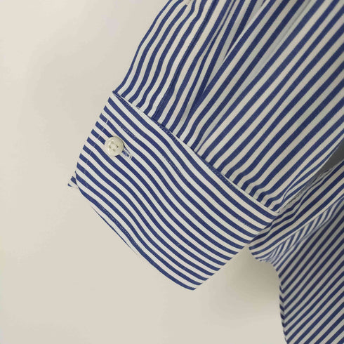 メーカーズシャツカマクラ Makers Shirt 鎌倉 easy care palpa カッタウェイ ホリゾンタル ドレスシャツ 長袖ストライプシャツ メンズ 42/86