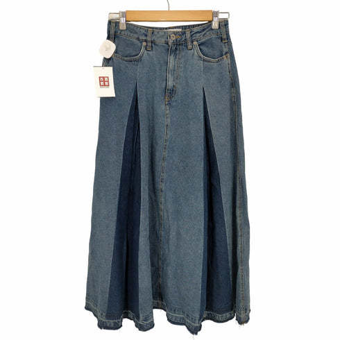 スローブイエナ SLOBE IENA LE DENIM タックプリーツロングデニムスカート レディース JPN:38
