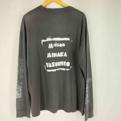 メゾンミハラヤスヒロ Maison MIHARA YASUHIRO DISTRESSED L/S TEE EXCLUSIVE BLK/WHT メンズ JPN:3