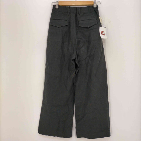 スピックアンドスパン Spick and Span リネン ワイドパンツ レディース