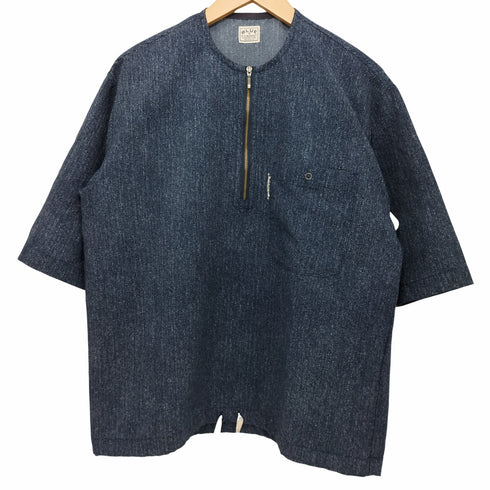 ブルーブルー ハリウッドランチマーケット BLUE BLUE H.R.MARKET ハーフジップ 半袖 Tシャツ メンズ 1