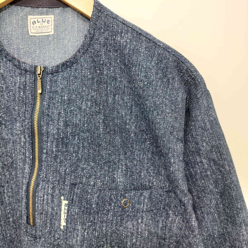 ブルーブルー ハリウッドランチマーケット BLUE BLUE H.R.MARKET ハーフジップ 半袖 Tシャツ メンズ 1