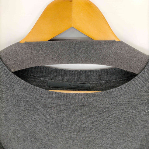 スピックアンドスパン Spick and Span カシミヤ混 フリンジ ニットプルオーバー レディース