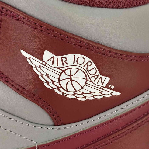 ジョーダンブランド JORDAN BRAND JORDAN 1 MID Team Red チェリーウッドレッド セメントグレー メンズ JPN:29