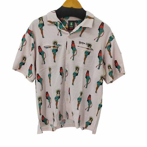 エックスガール X-girl KOZIK S/S SHIRT デビル 開襟シャツ 半袖 メンズ import:M