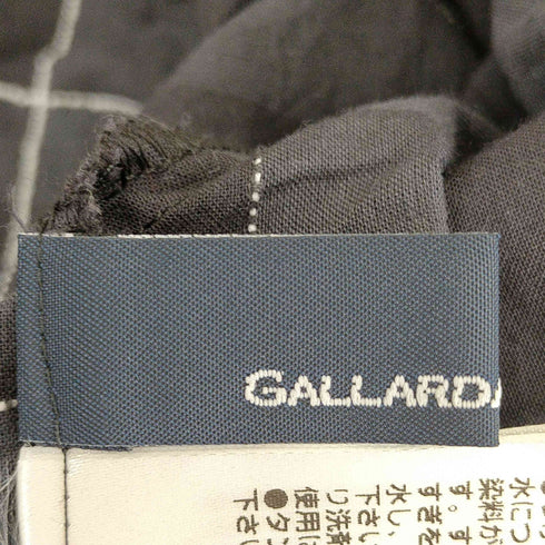ガリャルダガランテ GALLARDAGALANTE NAVY コットンチェックブラウス レディース FREE