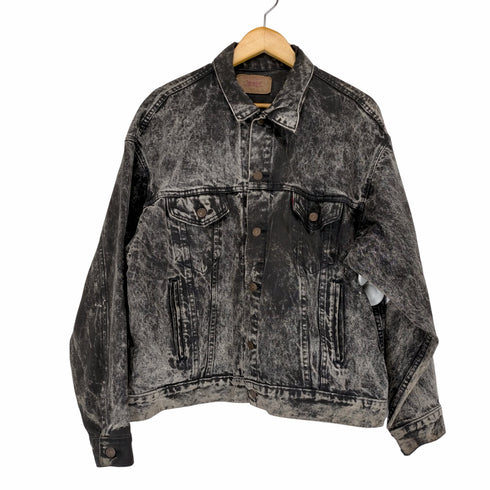 リーバイス Levis 70507 0253 ボタン裏527 ケミカルウォッシュ ブラックデニムジャケット メンズ JPN:L