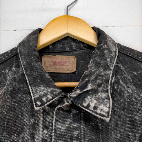 リーバイス Levis 70507 0253 ボタン裏527 ケミカルウォッシュ ブラックデニムジャケット メンズ JPN:L
