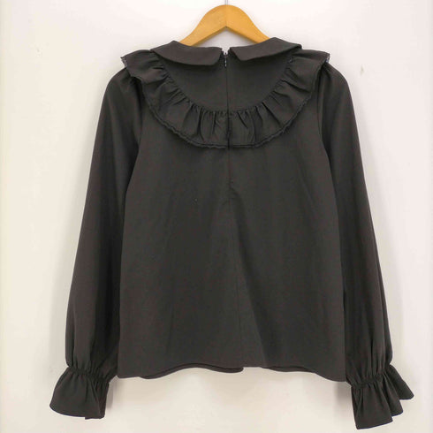 アンクルージュ Ank Rouge ヨークフリルハートくりぬきブラウス レディース M