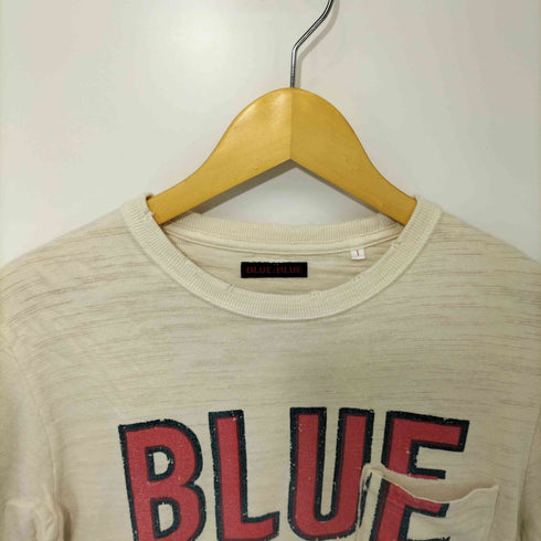 ブルーブルー BLUE BLUE ユーズド加工 ロゴTシャツ メンズ 1