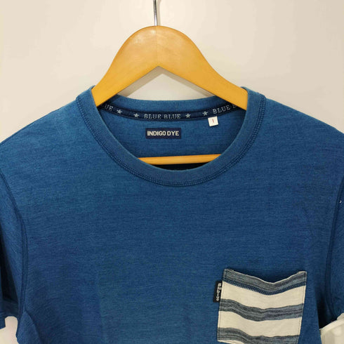 ブルーブルー BLUE BLUE INDIGO DYE クルーネック Tシャツ メンズ 1
