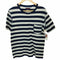 ブルーブルー BLUE BLUE INDIGO DYE ボーダークルーネック Tシャツ メンズ 1