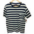 ブルーブルー BLUE BLUE INDIGO DYE ボーダークルーネック Tシャツ メンズ 1