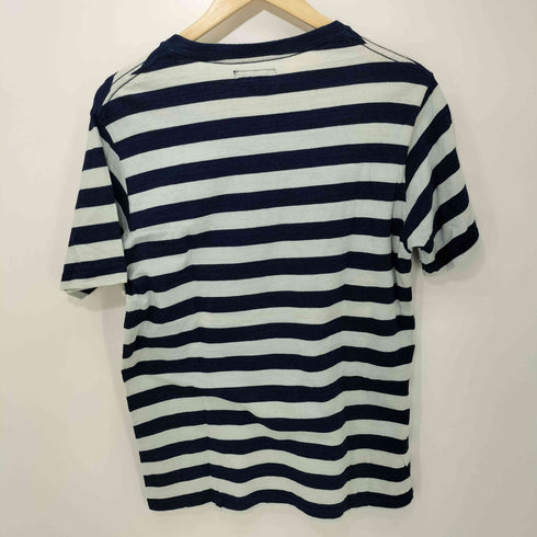 ブルーブルー BLUE BLUE INDIGO DYE ボーダークルーネック Tシャツ メンズ 1