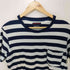 ブルーブルー BLUE BLUE INDIGO DYE ボーダークルーネック Tシャツ メンズ 1