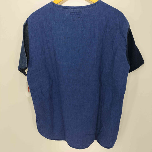 ブルーブルー BLUE BLUE INDIGO DYE パッチワーク Tシャツ メンズ 1