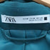 ザラ ZARA ダブルボタン ブレザー 2タック ワイド テーパード スラックスパンツ セットアップ メンズ import:M