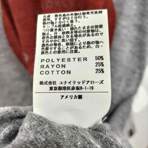 ユナイテッドアローズ UNITED ARROWS アメリカ製 前面プリント クルーネックTシャツ メンズ